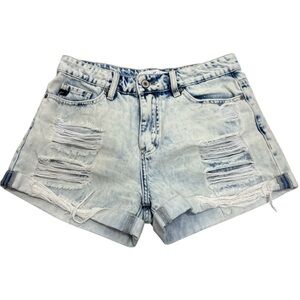 KanCan Light Wash Distressed Jean Shorts